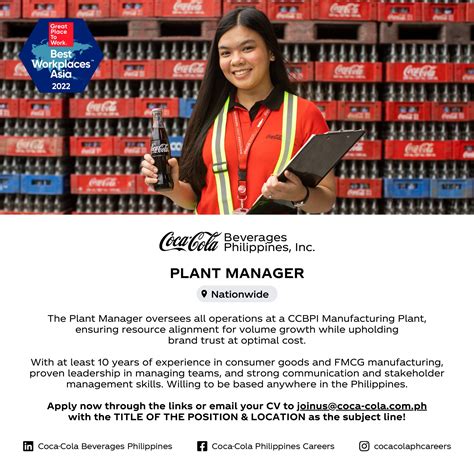 coca cola careers philippines|Careers .